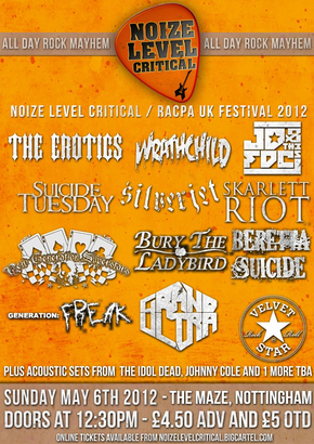 GIG REVIEW: Noize Level Critical/RACPA UK Festival 2012 @ The Maze, Nottingham – May 6th