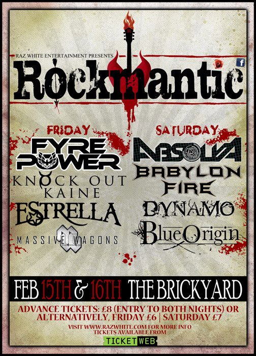 TBFM Online Are Sponsoring ROCKMANTIC In Feb 2013