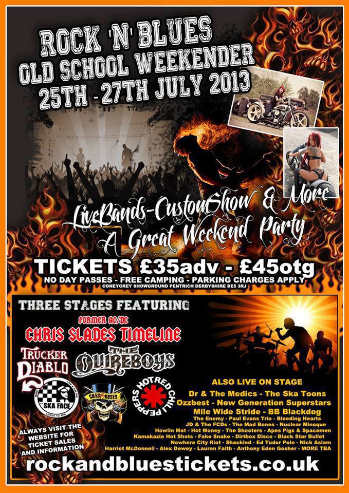GIG REVIEW: Derby Rock and Blues Old School Weekender – Pentrich, 25th-27th July 2013