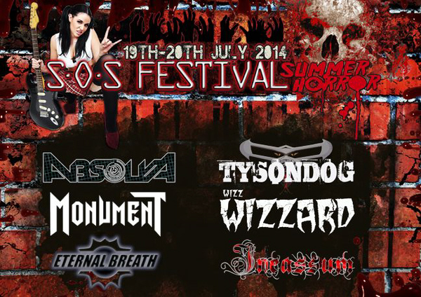 ABSOLVA, INCASSUM, WIZZ WIZZARD And More Confirmed For SOS FESTIVAL 2014