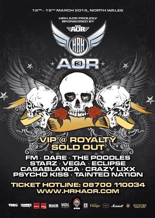 FM, DARE, THE POODLES & STARZ Lead The Charge For HRH AOR 3