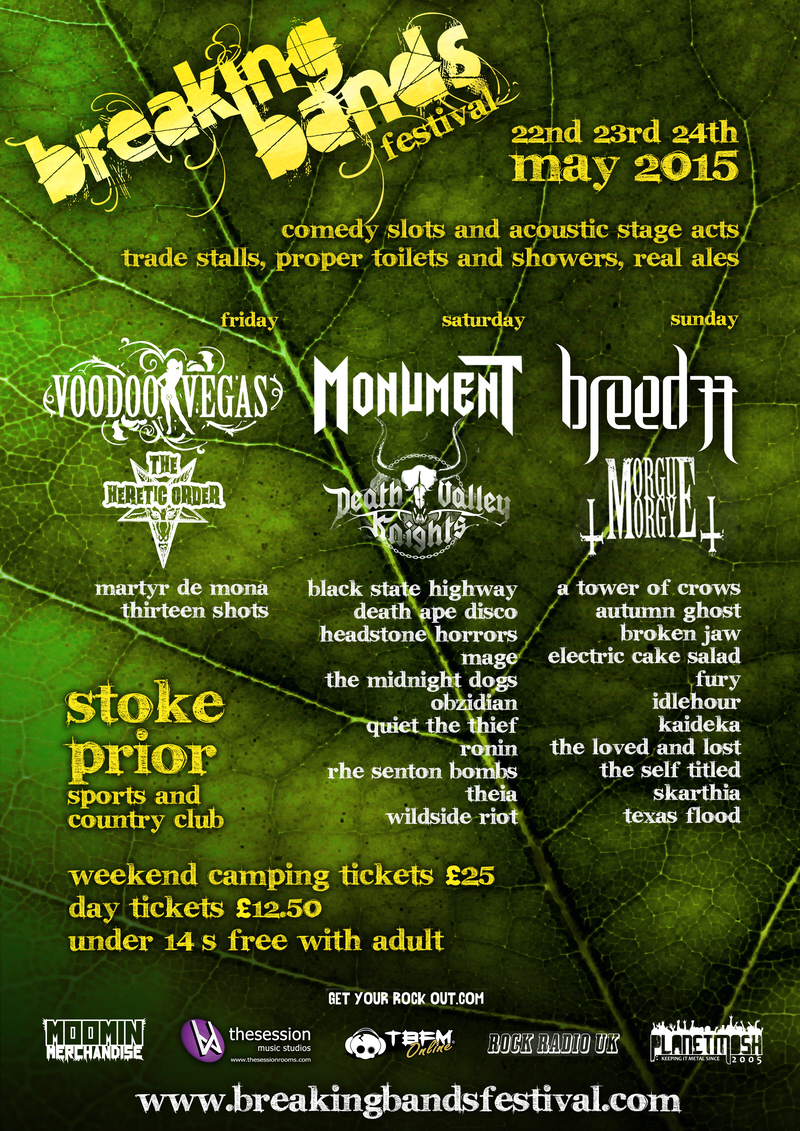 BREAKING BANDS FESTIVAL – NEW SPONSORS ADDED, FLOURISHING WITH NEW YEARS SALES!