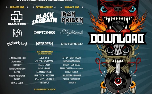 DOWNLOAD FESTIVAL ANNOUNCES 33 MORE BANDS – SHINEDOWN, KILLSWITCH ENGAGE, DOWN, DON BROCO, ARCHITECTS AND MORE