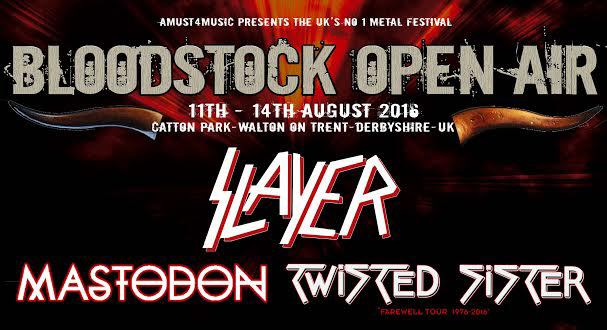 BLOODSTOCK Announce SLAYER As Final Headliner For 2016!