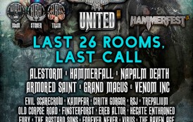 ALESTORM, HAMMERFALL, NAPALM DEATH, ARMORED SAINT, GRAND MAGUS, VENOM INC & EVIL SCARECROW Head Up Cycle 3 of HRH UNITED